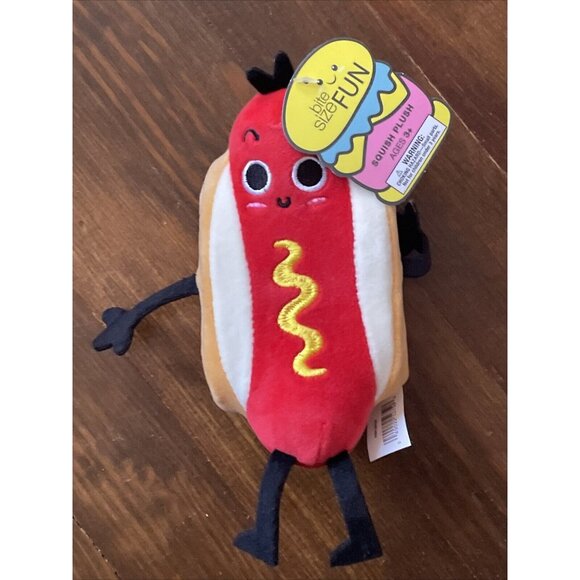 Fun Other - Bite Size Fun Squishy Plush Child Hot Dog Fidget Toy 3 Years +